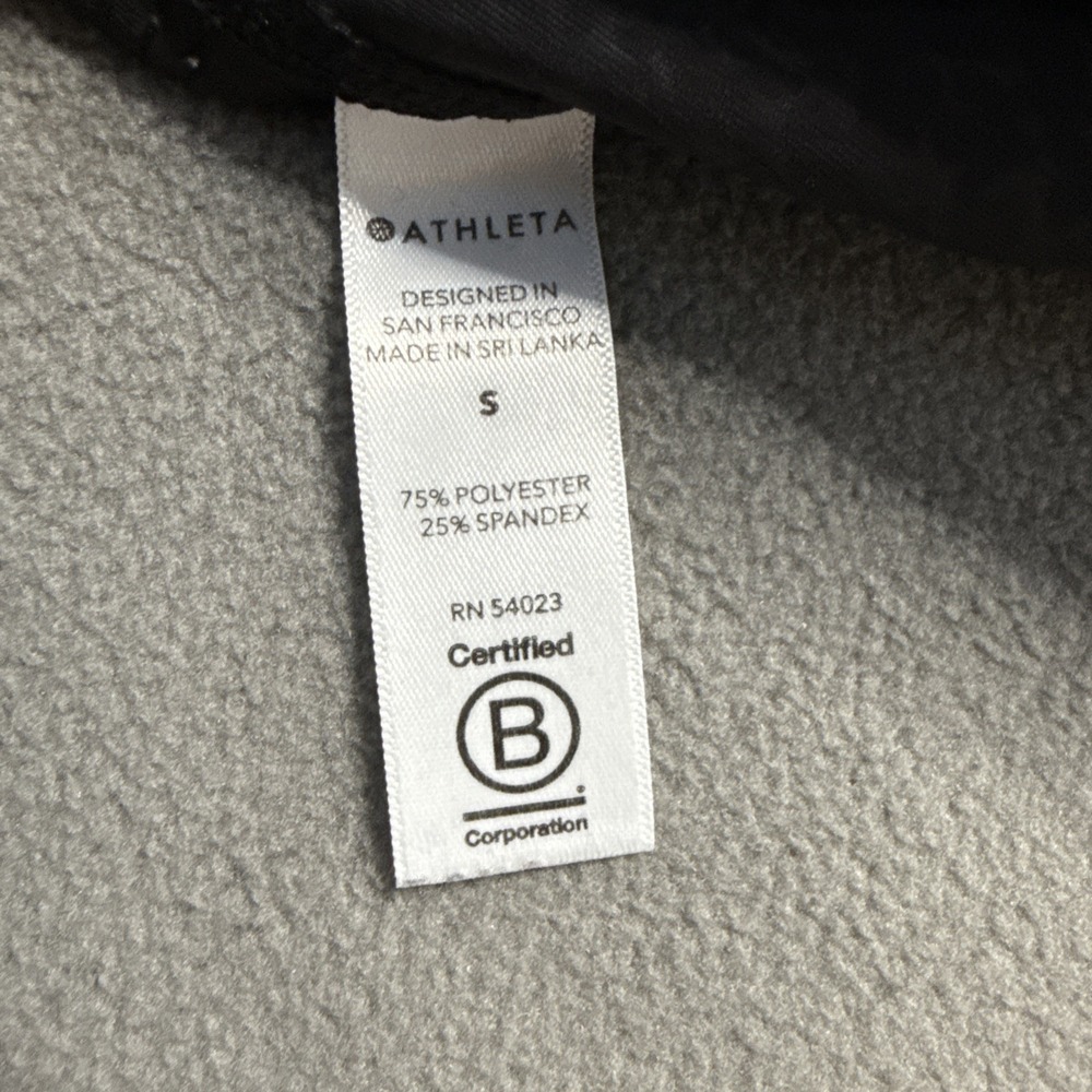 Athleta Tights Womens Small Black Ultimate Stash Pocket Embossed 7/8 Yoga Active - Picture 4 of 12